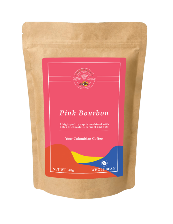 Buy Colombian Coffee: pink bourbon whole bean 340g